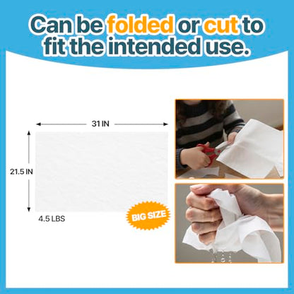 T TORTO9 Non-Woven Bird Cage Liners 31 x 21.5 Inch (120 Sheets) – Absorbent, Lint-Free Disposable Cage Tray Liners for Large Bird Cages - size: 31 x 21.5 in non-woven