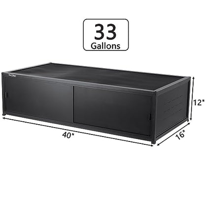 Versatile PVC Reptile Cabinet with Glass/PVC Door Options Reptile Terrarium 40x16x12 inch ToxiRium PVC Reptile Enclosure with Front Opening Sliding Door Tank for Bearded Dragon Snake Ball Python - size: 40"x16"x12"