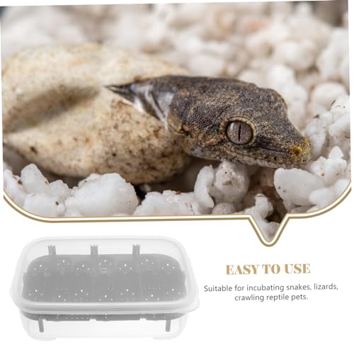 UPKOCH Premium Compartment Reptile Hatchery Box for Efficient Egg Incubation for Geckos Snakes and Lizards Durable and Reusable Breeding Box for Reptile Enthusiasts