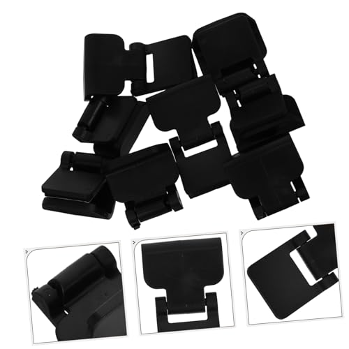 Kisangel 8pcs Aquarium Lid Clips: Turtle Feeding Box Lock Buckle Escape Reptile Terrarium Clips Lock for Tanks Living Box Buckle