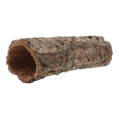 Veemoon Natural Tree Trunk Reptile Hide, Hollow Wood Log Lizard Hide Cave Reptile & Amphibian Habitat Hideouts Aquarium Climbing Platform Fish Tank Shelter Landscape for Pet Tank Supply, 8×4" - size: 20.00X7.00X7.00CM