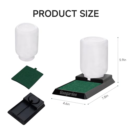 500ml Cricket Reptiles Water Feeder Reservoir Keeper, 2-in-1 Automatic Water Dispenser with Unique Sponge Pad Design for Geckos, Lizards, Bearded Dragons, Turtles