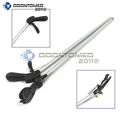 OdontoMed2011® 84" Snake Tongs Reptile Grabber Rattle Snake Catcher Silver Wide JAW HANDLING Tool ODM