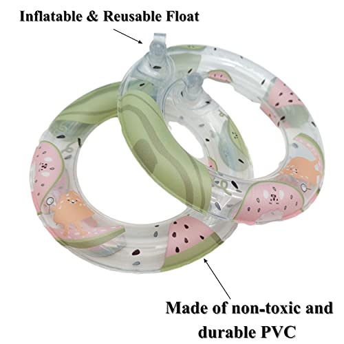3 Pack Inflatable Turtle Floating Platform Toy Small Animal Floaties Swimming Ring Basking Rest Dock for Turtle Tortoise