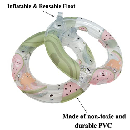 3 Pack Inflatable Turtle Floating Platform Toy Small Animal Floaties Swimming Ring Basking Rest Dock for Turtle Tortoise