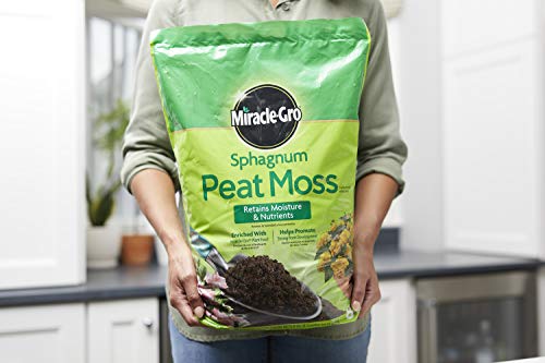 Miracle-Gro Sphagnum Peat Moss, 8 qt. (2-Pack) | Enriched with Plant Food, Add to Potting Mix and Native Soil - size: 8 QT 2-Pack