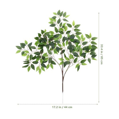 Simulation Leaves Terrarium Hanging Plant for Reptile Habitat Decoration, 12-inch Fake Rattan Terrarium Plants for Lizards, Snakes, Hermit Crabs