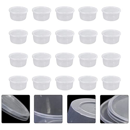 UKCOCO 20pcs Reptile Feeding Boxes Semi-Transparent Breeding Container with Ventilated Design for Lizards Snakes and Pets Quarantine Habitat