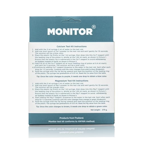Monitor Calcium/Magnesium Test KIT for Coral & Reef (120 Tests)
