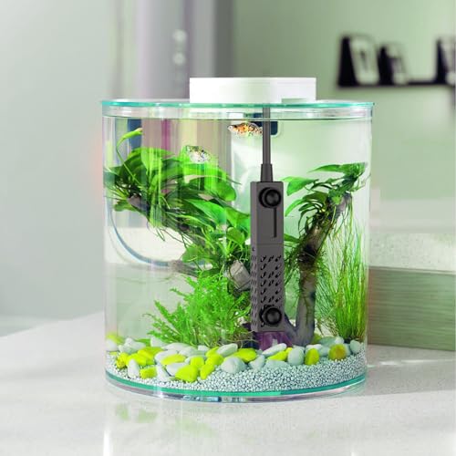 hygger 10W Small Aquarium Heater, Upgraded Ceramic Submersible Fish Tank Heater with 2 Suction Cups, Betta Heater Mini Preset Water Thermostat for up to 3 Gallon Tanks (Preset Temperature 78℉) - size: 10W