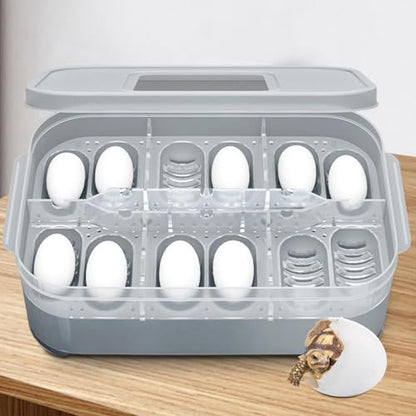 Clear Incubator Transparent Floating Design 12 Grids Reusable | Snake Incubation Box 12 Grids Transparent Floating Design Reusable Clear Incubator Box Incubation for Frog Snake Lizard