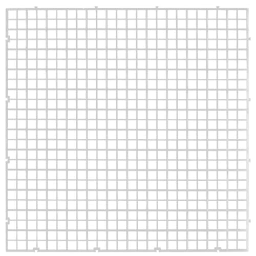 2PCS Fish Tank Dividers Lid, Aquarium Grid Bottom Isolation Tray Board, Plastic Egg Crate - color: Clear, size: 2PCS