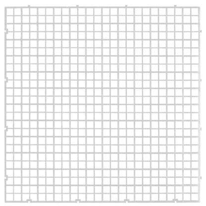16PCS Fish Tank Dividers Lid, Aquarium Grid Bottom Isolation Tray Board, Plastic Egg Crate - color: Clear, size: 16PCS