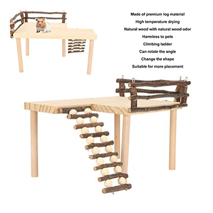 Hamster Climb, Multipurpose Hamster Playing Animal Bridge Rodents Chew Toy for Hamsters Chinchillas Guinea Pig Ferret Reptile