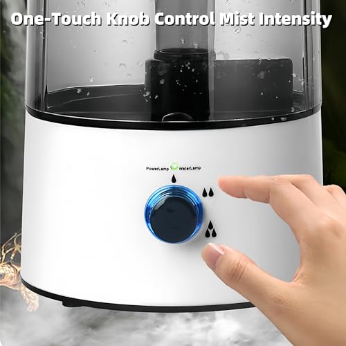 4L Reptile Humidifier Fogger, Cool Mist Humidifier for Plants, Grow Tent Terrarium Humidifier with Extended Hose, Adjustable Mister Fogger for Reptile Tank, Mushroom, Houseplants, Bedroom