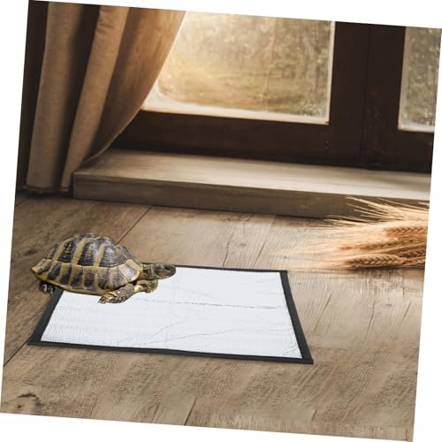 BESPORTBLE Reptile Heating Pad Film Insulated Mat for Turtles Snakes Lizards and Geckos Heat Retention for Optimal Pet Comfort - size: 29.30X29.30X0.30CM