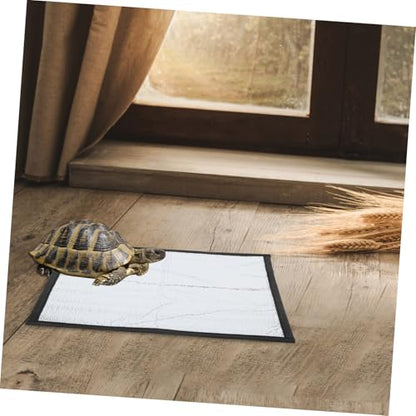 BESPORTBLE Reptile Heating Pad Film Insulated Mat for Turtles Snakes Lizards and Geckos Heat Retention for Optimal Pet Comfort - size: 29.30X29.30X0.30CM