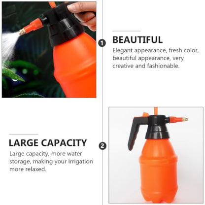 Beavorty 1.5l Orange Plastic Air Pressure Watering Sprayer with Thickened Design and Fine Water Flow for Garden and Plant Misting Random Color