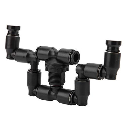 Terrarium Fogger, Dual Head Misting Spray Nozzles Mist Sprinkler Reptile Fogger Reptiles Fogger Mist Sprinkler for Rainforest Tank