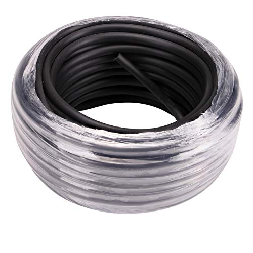 Raindrip 016005VP 1/4-Inch Drip Irrigation Supply Tubing, 50-Foot, for Irrigation Drippers, Drip Emitters, Drip Irrigation Parts, and Drip Systems, made with Vinyl, Black - size: 50 Ft, style: Vinyl