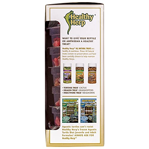 Healthy Herp Box Turtle Food Instant Meal for Reptiles - Nutritious Turtle and Tortoise Food, Habitat Accessories - Made in USA, Quick Prep - 7 x 0.19 oz (5.4g) Cups - size: 0.19 Ounce (Pack of 7), style: 7-Pack Cups
