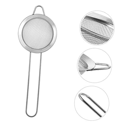 GALPADA 2PCS Stainless Steel Reptile Sand Shovel Sifter Fine Mesh Litter Scoop for Tortoise and Lizard Substrate Cleaning