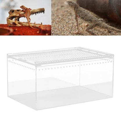 Reptile Breeding Box, Reptile Terrarium, Animal Habitat, Cage, Enclosure, Cage for Turtle Container, 30cmx20cmx15cm - size: 30cmx20cmx15cm