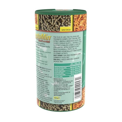 Tetra ReptoMin Select-A-Food for Aquatic Turtles & Amphibians | Includes Tetra ReptoMin Staple Diet, Tetra BabyShrimp Treats & Mini Krill Treats, Provides Variety To Support Overall Health - size: 1.55 Ounce (Pack of 1)