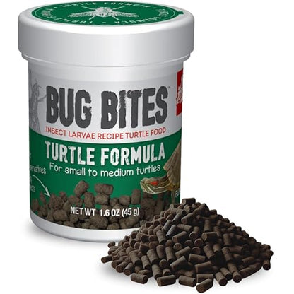 Fluval Bug Bites Turtle Food, 1.5 oz, Brown | Pellets for Small to Medium Sized Turtles, A6592 - size: 1.5 Ounce (Pack of 1)
