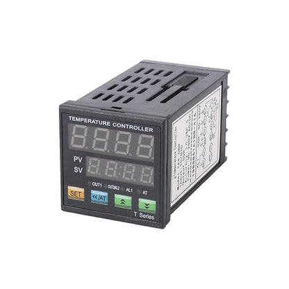 PID Temperature Controller Meter Indicator, Jaybva Digital Universal Thermostat C and Fahrenhe F Display SSR and Alarm Output 40A Solid State Relay and Thermocouple Probe Heat Sink Included - color: PID+40A SSR+Heat Sink+K Sensor
