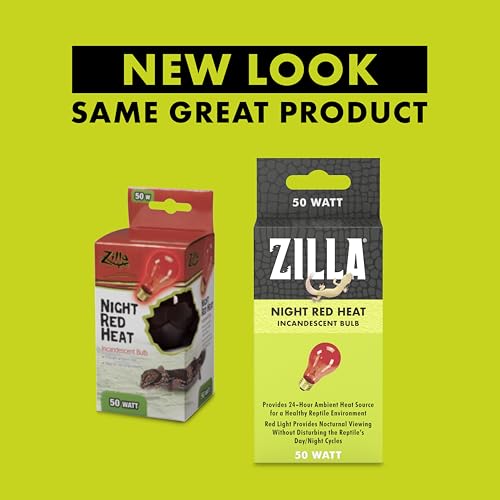 Zilla Incandescent Bulb, Night Red, Ideal for Nocturnal Reptile Species - size: 50 Watts, style: Night Red
