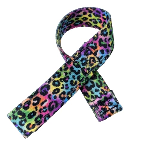 Country Brook Design - Electric Leopard Winch Hook Pull Strap with Reflective Polyester - color: Electric Leopard