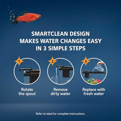 Aqueon QuietFlow Internal Filter with SmartClean Technology, Extra Small - size: Extra Small Filter, style: Extra Small Filter