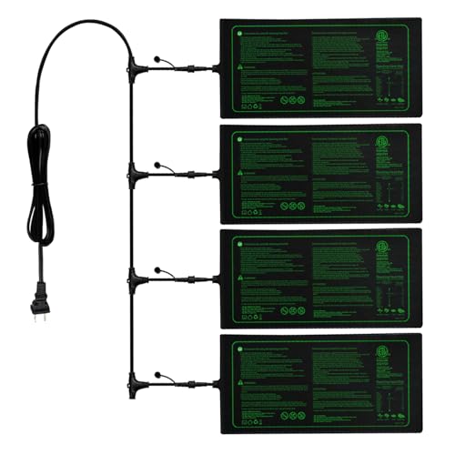 10"x20" 4in1 Seedling Heat Mat for Seed Starting and Germination | Durable Waterproof Hydroponic Heating Pad with ETL Certified for Indoor Plant Gardening and Cutting, Brewing and Greenhouse - style: 4in1-4PK-20" x 10"- Heat Mat