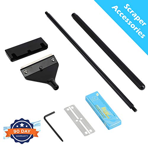 Pronetcus Algae Scraper for Glass Aquariums, Fish Tank Cleaner, Aquarium Algae Scrapers with 10 Stainless Steel Blades. - size: 16.15 Inch