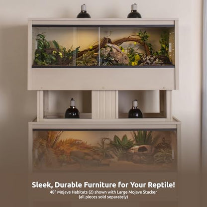 New Age Pet ECOFLEX Large Maple Mojave Stacker for Reptile Habitats | 10 Year Limited Manufacturer's Warranty | Stackable Design, Accommodates Lighting Set-Up - color: Tan, size: Large