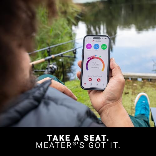 MEATER Pro Duo WiFi & Bluetooth Thermometer, 2-Probe, 1000°F, 6 Sensors | 1000°F heat resistance, long range, six sensors. Bamboo charger. For BBQ, oven, grill, smoker, air fryer, deep fryer.