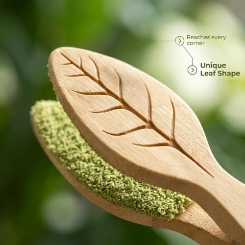 Plant Leaf Cleaning Tongs, Portable House Plant Leaf Cleaning Tongs, Household Cleaning Tools Garden Tools, Cleans Both Sides of Leaves, Dust Removal for Indoor Outdoor
