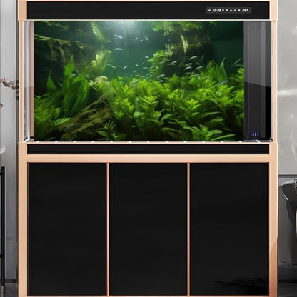 2 Packs Underwater Aquarium Background Lush Green Aquatic Plants Fish Tank Background Undersea Stone with Moss Tropical Reptile Tank Backgrounds Under The Sea World Aquarium Backgrounds 36x20in - color: Dark Green, size: 36(W)x20(H)in