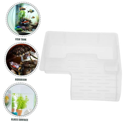 Abaodam Turtle Basking Platform for Reptiles Resting Terrace with Climbing Ramp for Water Turtles Frogs and Lizards Multi Functional Aquarium Decoration and Reptile Tank