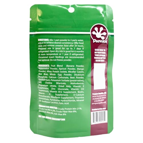 Pangea Gecko Diet Papaya & Watermelon Bundle - 2oz Papaya Mix and Watermelon Mix