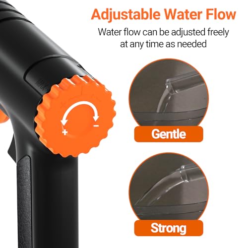 Yaubay 132GPH Manual Aquarium Gravel Cleaner, Fish Tank Siphon Vacuum Cleaner with Adjustable Water Flow for Cleaning Dirt, Water Change & Wash Sand Aquarium Cleaning Tools