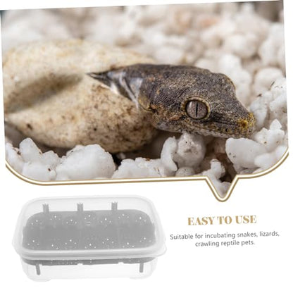 1pack Practical Reptile Egg Hatchery Box Lightweight Breeding for Geckos Lizards and Turtles Easy to Clean and Manage Incubator for Reptile Hatching Black - color: Black