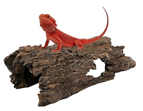 Large Reptile Hide Cave-Aquarium Decor for Snakes & Fish - size: Large