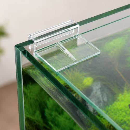 10 Pack Aquarium Lid Clips 6.3mm Aquarium Cover Bracket Rimless Fish Tank Glass Cover top Support Acrylic and Glass Aquariums top Clips Aquariums Hood Holder Plastic Fish Tank Covers