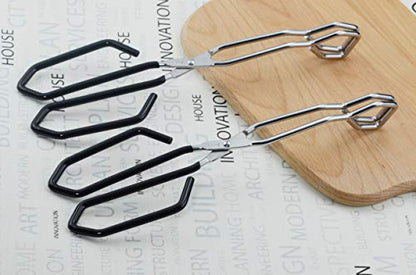 HINMAY Kitchen Scissor Tongs 11" Stainless Steel Cooking Tongs, Set of 2 - size: 11''