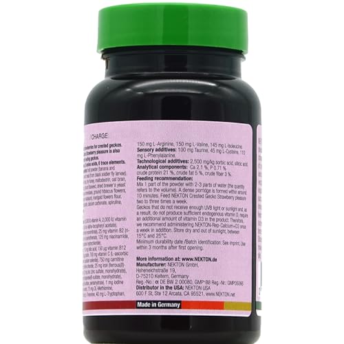 Nekton Crested Gecko Strawberry Pleasure Complete Diet 50g / 1.76oz - size: 1.76 Ounce (Pack of 1)