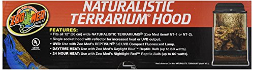 Zoo Med Naturalistic Terrarium Hood, 12-Inch (Pack of 6) - size: 12 INCH (Pack of 6)