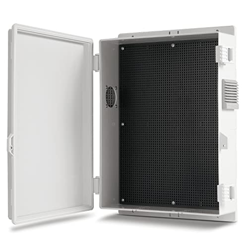Namunanee Outdoor Electrical Junction Box, ABS Water Resistant Enclosure with Internal Mounting Panel & Hinged Cover, 15.7" H* 11" L* 4.1" W - size: 15.7"H x 11"L x 4.1"W & Standard
