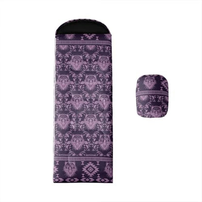 Erosebridal Death Head Moth Sleeping Bags Adults Cold Weather Bohemian Aztec Camping Blanket Hiking Sleeping Wrap Sleep Bag - color: Purple Grizzly Bear